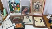 Assorted Art Work/Frames/Posters