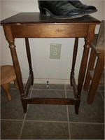 Taller Wood End Table