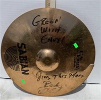 SIGNED SABIAN DRUM CYMBAL