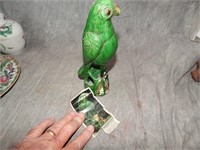 Chinese Old Shiwan Style Earthenware Parrot