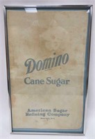 Vintage Framed Domino Cane Sugar Sack