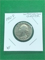 1950-D Washington Silver Quarter XF High Grade
