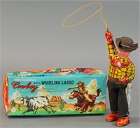 BOXED ALPS JAPAN COWBOY W/ WHIRLING LASSO