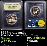 Proof 1992-s olympic Modern Commem Half Dollar 50c