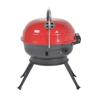 14 in Portable Charcoal Grill Red/Black Sold by Ch