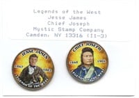 Chief Joseph & Jesse James Kennedy Half Dollar