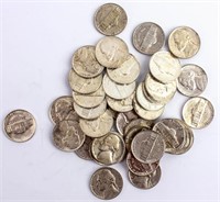 Coin 40 High Grade Wartime Silver Jefferson Nickel