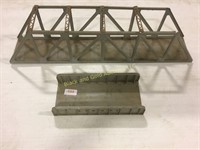 Lionel Girder bridge & a truss bridge