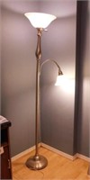 Torchiere floor lamp, 71" tall