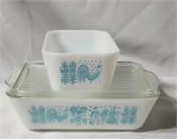 Pyrex Amish Butter Print Refrigerator Dishes