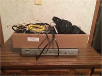 APEX DVD Player w/Box of Cords & Cables
