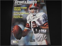 VINNY TESTAVERDE SIGNED MAGAZINE WITH COA