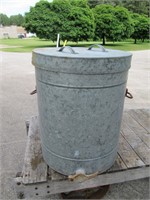 LARGE GALVANIZED DRUM