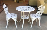 Outdoor Garden Table with Two Chairs