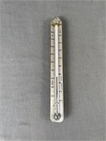 Hughes Owens Antique Brass-Uo Thermometer
