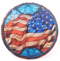 Independence Day American Flag Suncatcher