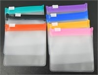 7-Pack Reusable Pill Pouches - Secure Zippered