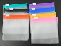 7-Pack Reusable Pill Pouches - Secure Zippered