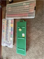 3 totes of Christmas paper
