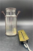 Vintage Sugar Shaker & Pocket Balance Brass Scale