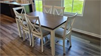 7PC DINING TABLE & CHAIRS