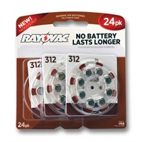 2 PKS of Rayovac Hearing Aid Batteries-48 TOTAL