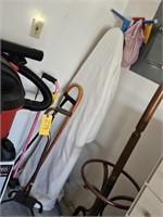 IRONING BOARD/WOOD CLOTHES PIN/CANES