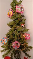 15” Christmas Tree With Disney Ornaments