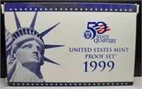 1999 United States Mint Proof Set w/ COA