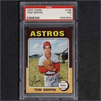Tom Griffin 1975 Topps #188 PSA 7 Baseball Card, s