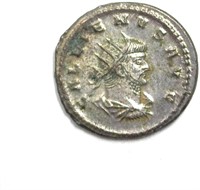 260-268 AD Gallienus Silvering AU-UNC AR Anton