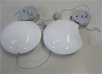 NIOB Two MCM Pendant Light Fictures Untested