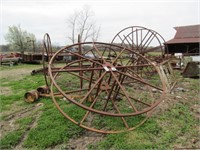 LARGE METAL ROUND SPOOLS