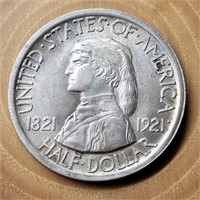 1921 MISSOURI COMMEMORATIVE SILVER HALF DOLLAR