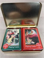 Coca-Cola Christmas playing cards factory sealed