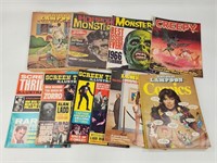 NATIONAL LAMPOON, MONSTER, CREEPY MAGAZINES