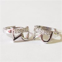 $100 Silver CZ Earrings