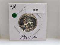 1961 90% Silv Wash Quarter