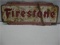 Vintage Firestone Metal Plate