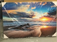 Beach Sunrise Canvas 36x24