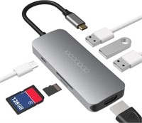 NEW - DODOCOOL 7-in-1 Multifunction USB-C Hub