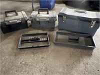 Three toolboxes