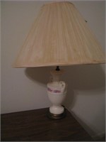 Pair of  Glazed lamp with shade