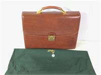 Gigliodoro Leather Briefcase w/ Combination Lock