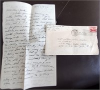 1952 Korean War Letter to Cadet Dayton, OH