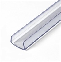 3 Packs of 3 Rigid Vinyl Clear U-Channel, 48'