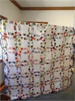 Hand Stitched Quilt  70" x 83" Med Weight