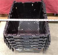 5 Heavy Duty Crates With Built-In Lids