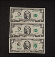 3 CONSECUTIVE 1995 $2