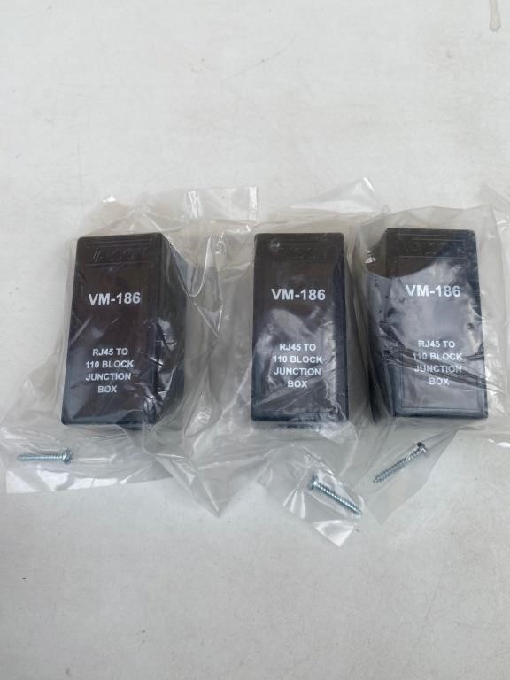 Lot of 3 VALCOM VM-186 RJ45 TO 110 ADAPTER